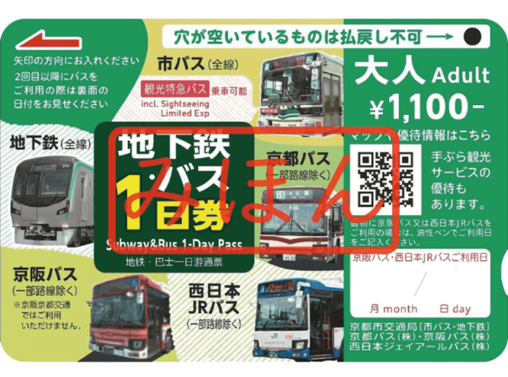 地下鉄・バス１日券
